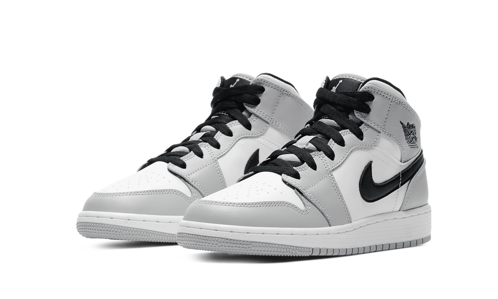 Air Jordan 1 Mid GS 'Light Smoke Grey' – Easy Sneakers